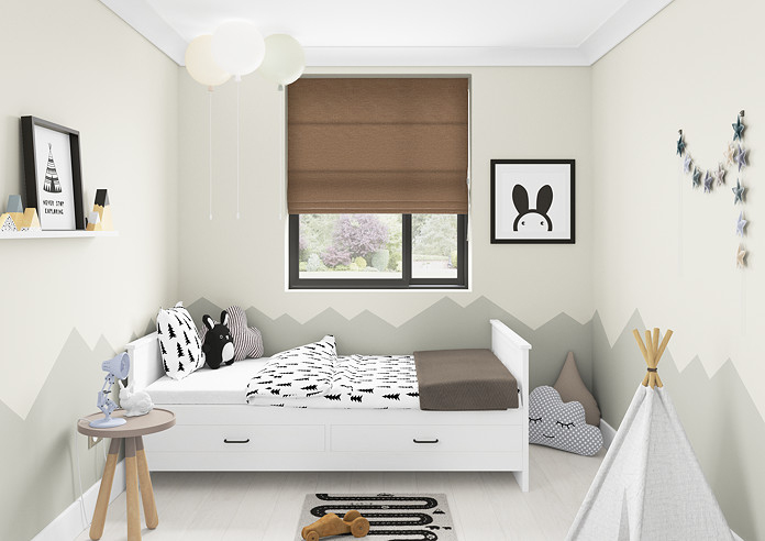 Maurice, Caramel - Twist&Fit Roman Blind - Image 5